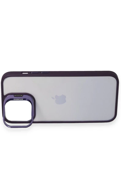 iPhone 14 Pro Kılıf Roblox Lens Standlı Kapak - Mor - Resim 4