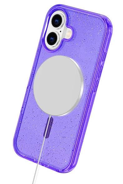 Apple iPhone 16 Star Magsafe Kapak - Mor - Resim 4