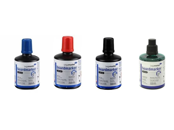 Edding Legamaster 100Ml Beyaz Tahta Kalemi Mürekkebi Mavi SiyahKırmızı - Resim 2