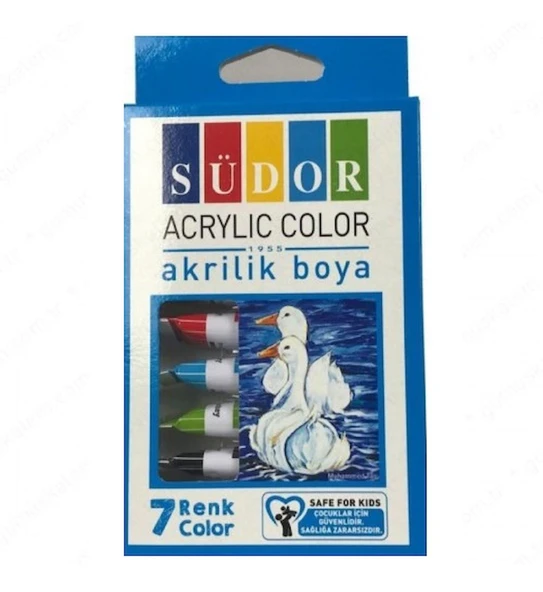 Akrilik Boya Tüp 7Li 9 Ml ürün görseli