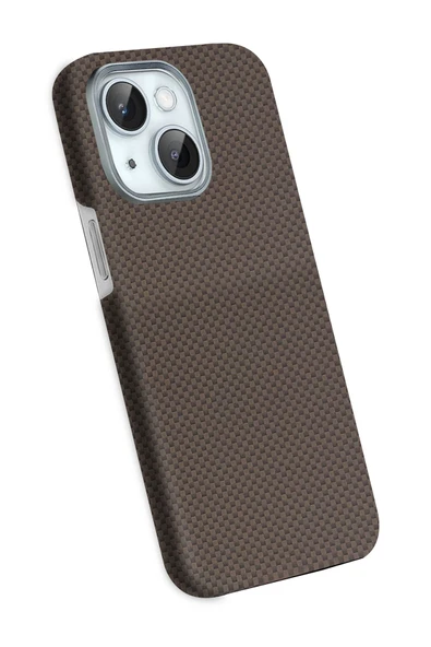 Apple iPhone 15 Volt Magsafe Kapak - Kahverengi - Resim 6