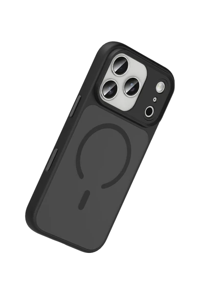 Apple iPhone 17 Pro Max Megane Magsafe Kapak - Siyah - Resim 4