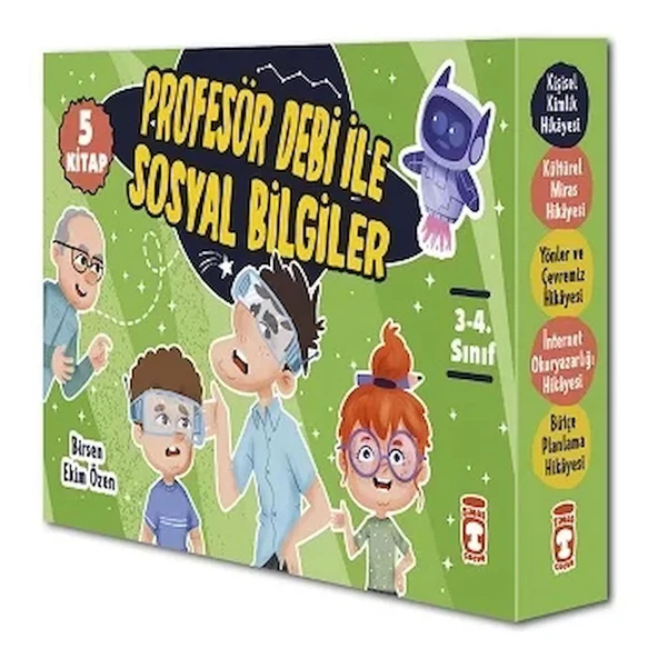 Profesör Debi İle Sosyal Bilgiler Seti (5 Kitap) ürün görseli