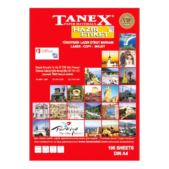 Tanex Lazer Etiket 70x35 mm 2324 ürün görseli
