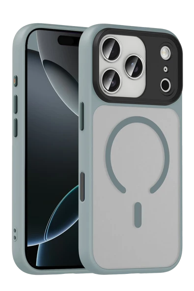 Apple iPhone 17 Pro Max Megane Magsafe Kapak - Titan Gri ürün görseli 1