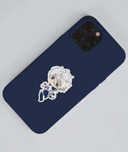 Nagi Seishiro-BlueLock-parlak kağıt -2li sticker set-telefon süsleme Blue Lock etiket - 3
