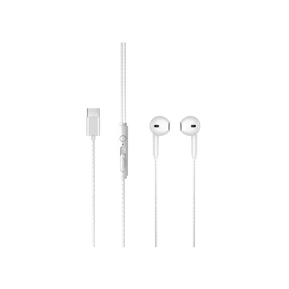 Lenovo Lecoo EH104 Kablolu Type-C Kulak İçi Kulaklık Beyaz - Resim 2