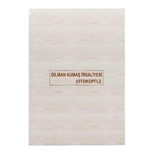 KUMAS İRSALİYESİ 2/50 3 NÜSHALI DİLMAN ürün görseli