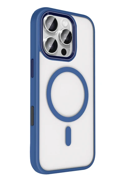 Apple iPhone 16 Pro Max Terea Magsafe Kapak - Lacivert - Resim 7