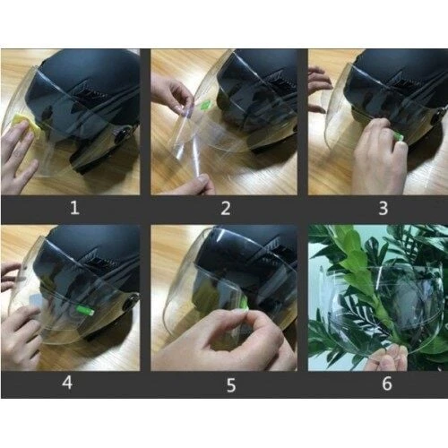 Kask Yağmur Kaydırıcı - Anti-sis Hidrofobik Film - Resim 4