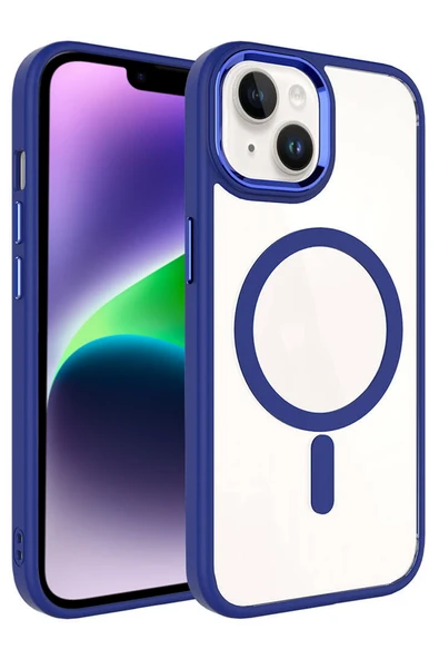 Apple iPhone 14 Terea Magsafe Kapak - Derin Mor - Resim 4