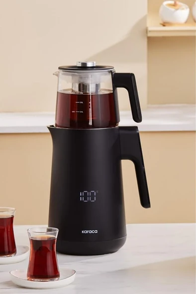 Cool Touch 1502 Çift Cidarlı Dijital Ekran Çay Makinesi Black