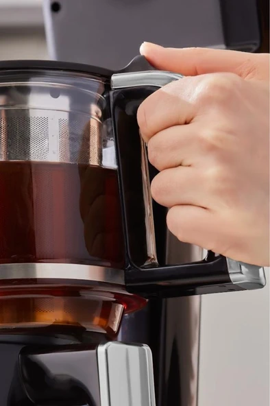 Robotea Pro Quartz 4 in 1 Konuşan Çay Makinesi Black Chrome - 3