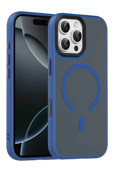 Apple iPhone 16 Pro Max Megane Magsafe Kapak - Lacivert ürün görseli 1