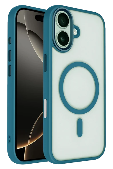 Apple iPhone 17 Terea Magsafe Kapak - Açık Mavi - Resim 5