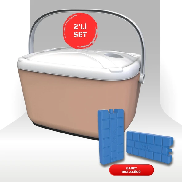 Buzluk Termos  Set-30 Lt Buzzy Buzluk Termos (1178 Cooler Box)+ 2 Adet K-250 Buz Aküsü ürün görseli