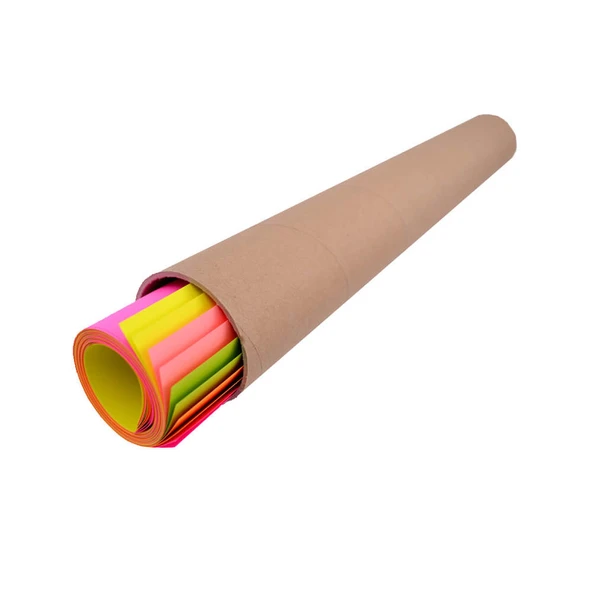 Lino Fosforlu Fon Kartonu 5 Renk 10 Lu Pos Tüp 0151-P Pp - Resim 4