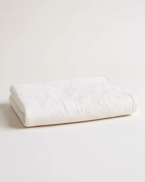 %100 Pamuk | Velune Banyo Havlusu | Kırık Beyaz | 80x160 | Otel Serisi ürün görseli