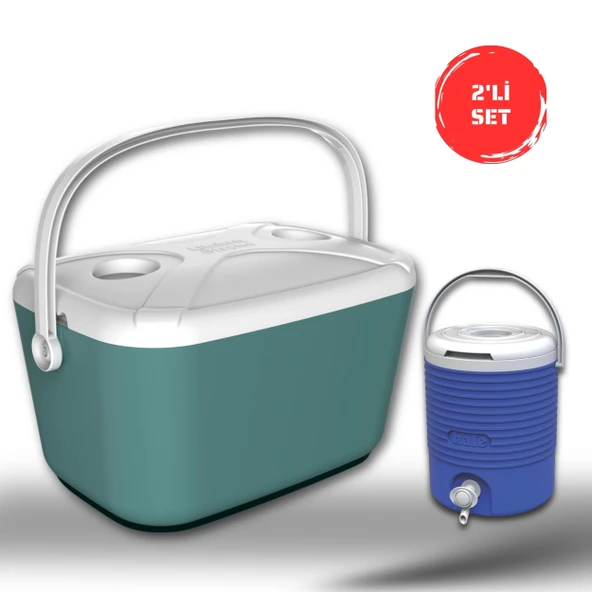 Buzluk Termos  Set-30 Lt Buzzy Buzluk Termos (1178 Cooler Box)+ +6.5 Lt Erciyes Piknik Termos (1403 Cooler Jug) ürün görseli