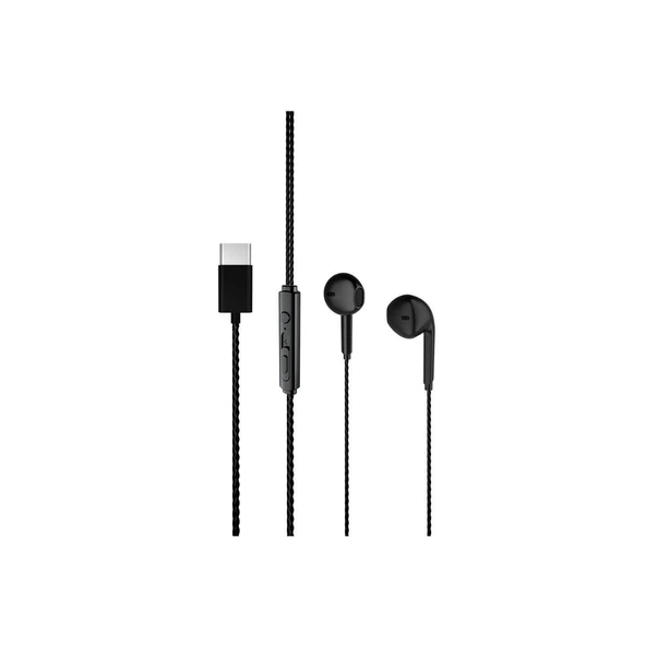 Lenovo Lecoo EH104 Kablolu Type-C Kulak İçi Kulaklık Siyah - Resim 3