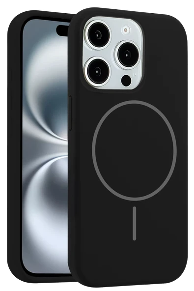 iPhone 14 Pro Max Kılıf Jully Magsafe Kapak - Siyah - Resim 4