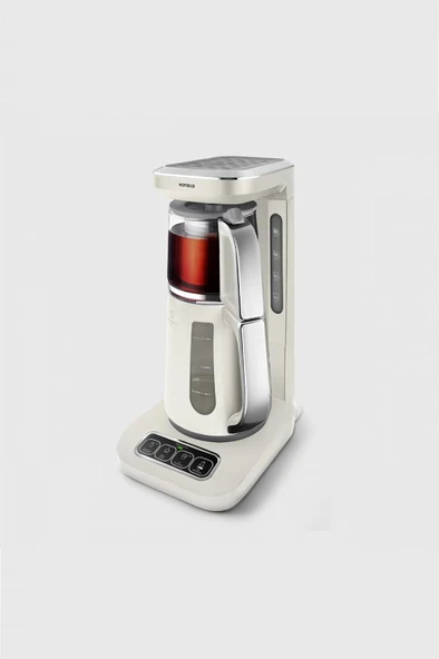 Çaysever Robotea Pro Quartz 4 in 1 Konuşan Çay Makinesi Creamy - 4