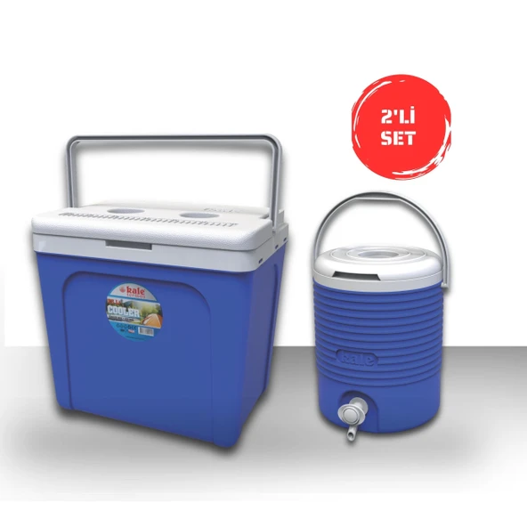 Buzluk Termos  Set-25 Lt Buzluk Termos Eps (1066 Coolerbox)+6.5 Lt Erciyes Piknik Termos (1403 Cooler Jug) ürün görseli
