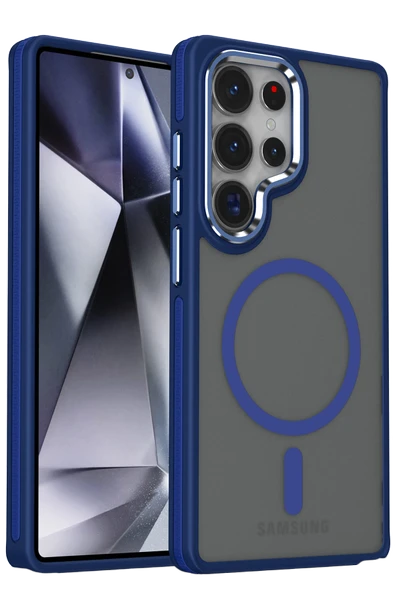 Samsung Galaxy S25 Ultra Winner Magsafe Kapak - Lacivert - Resim 3
