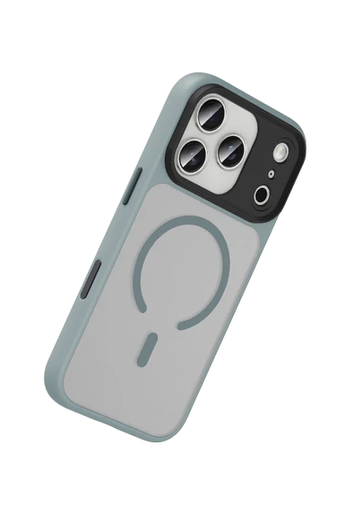 Apple iPhone 17 Pro Max Megane Magsafe Kapak - Titan Gri - Resim 4