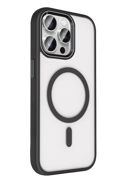 Apple iPhone 15 Pro Max Terea Magsafe Kapak - Siyah - Resim 7