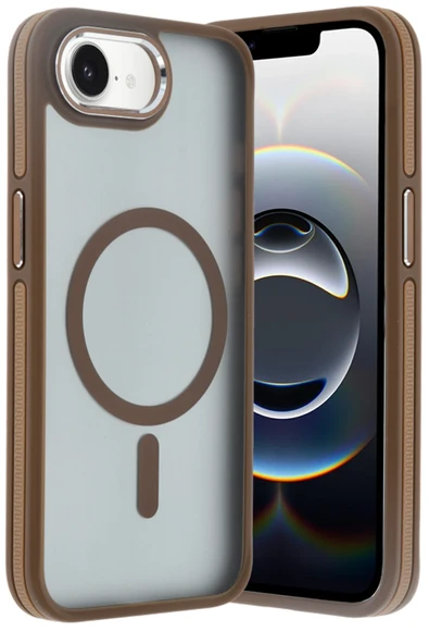 iPhone 16E Winner Magsafe Kapak - Gold - Resim 5