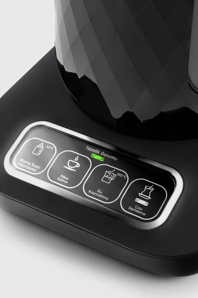 Robotea Pro Quartz 4 in 1 Konuşan Çay Makinesi Black Chrome - 5