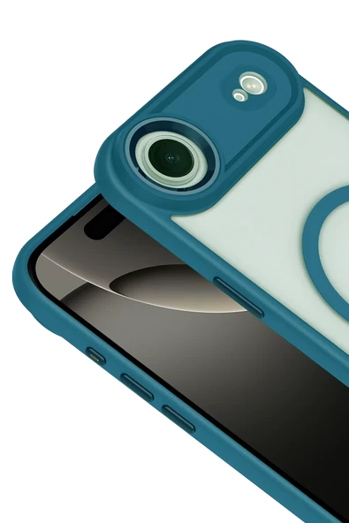 Apple iPhone 17 Air Terea Magsafe Kapak - Açık Mavi - Resim 6