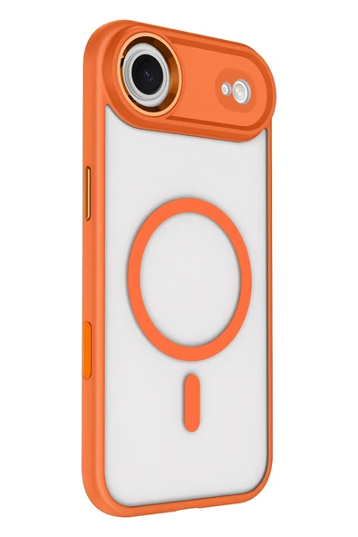 Apple iPhone 17 Air Terea Magsafe Kapak - Turuncu - Resim 3