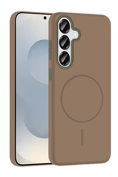 Samsung Galaxy S23 FE Broş Magsafe Kapak - Çöl Titanyum ürün görseli 1