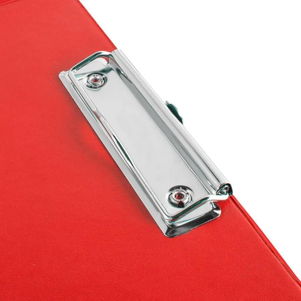 Medyen Sekreterlik Kapaklı Pvc A4 Kırmızı - Resim 3