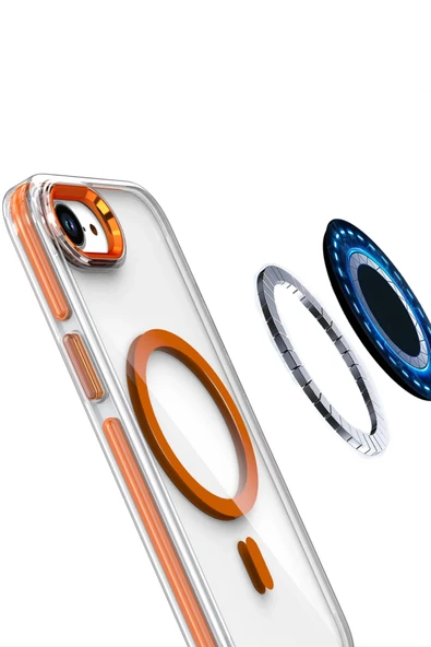 iPhone 16E Bella Magsafe Kapak - Siyah - Resim 6