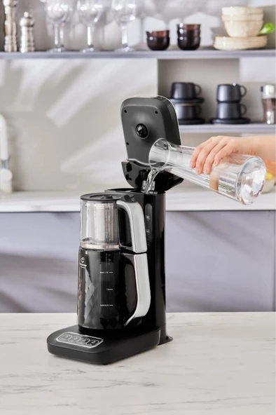 Robotea Pro Quartz 4 in 1 Konuşan Çay Makinesi Black Chrome - 4