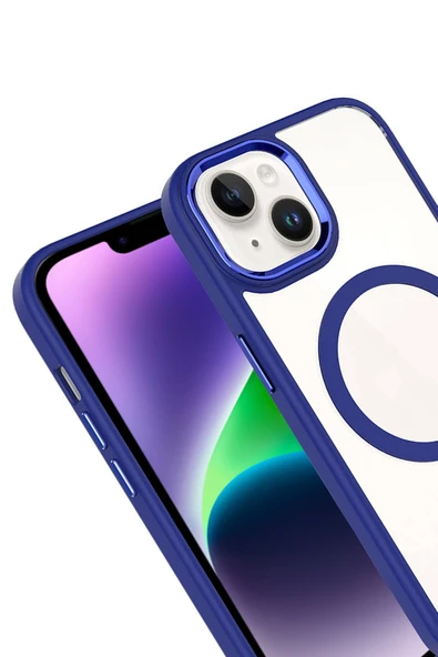 Apple iPhone 14 Terea Magsafe Kapak - Derin Mor - Resim 5