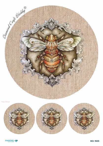 Diamond Pirinç Dekopaj Kağıdı - 1503 ürün görseli