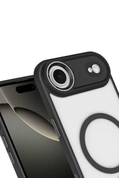 Apple iPhone 17 Air Terea Magsafe Kapak - Siyah - Resim 6