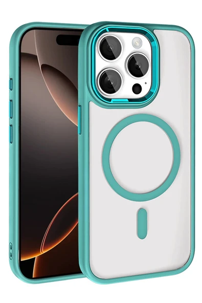 Apple iPhone 15 Pro Max Terea Magsafe Kapak - Yeşil - Resim 5