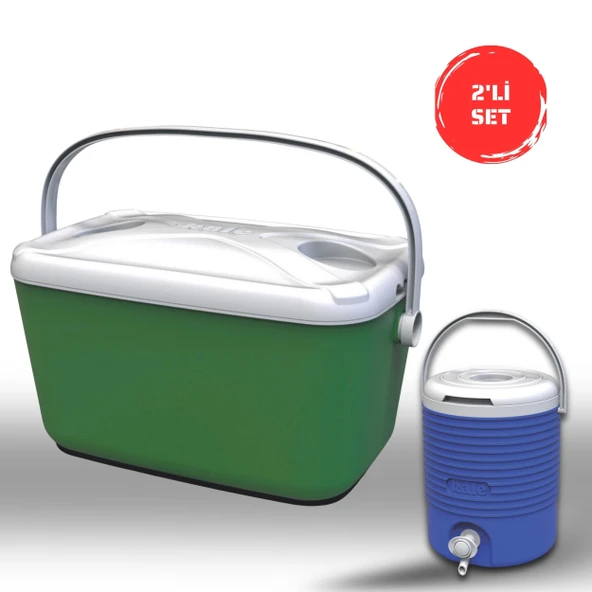 Buzluk Termos  Set-30 Lt Buzzy Buzluk Termos (1178 Cooler Box)+ +6.5 Lt Erciyes Piknik Termos (1403 Cooler Jug) ürün görseli