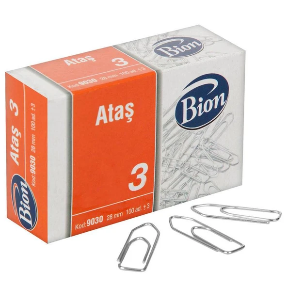 Mas 9030 Bion Ataş 28 mm No:3 100'lü Paket ürün görseli
