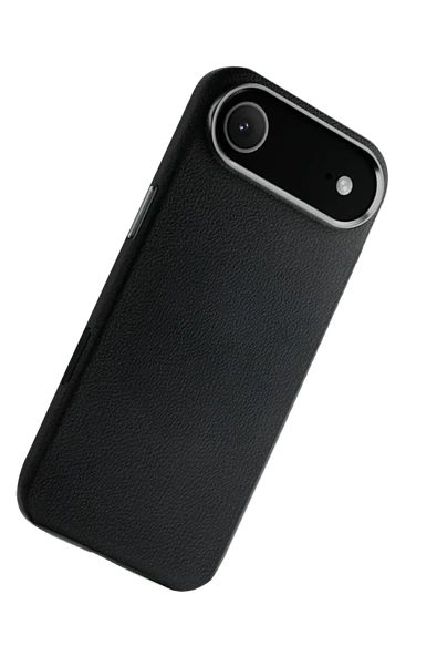 iPhone 17 Air Wonder Deri Magsafe Kapak - Siyah - Resim 5