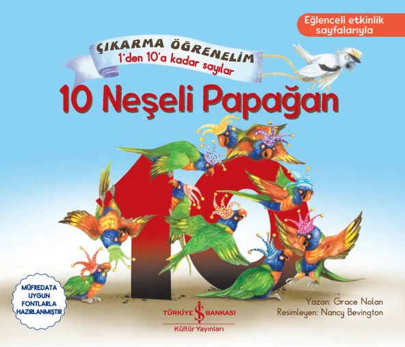10 Neşeli Papağan – Çıkarma Öğrenelim 1'den 10'a Kadar Sayılar ürün görseli