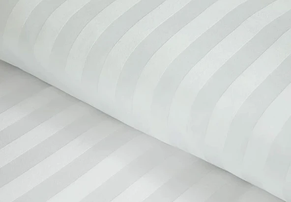 Çift Kişilik Çizgili Pamuk Saten Nevresim | 220x230 | King Size | Mix & Match | Otel Serisi - Resim 4