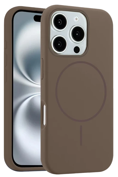 iPhone 16 Pro Kılıf Jully Magsafe Kapak - Kahverengi ürün görseli 1