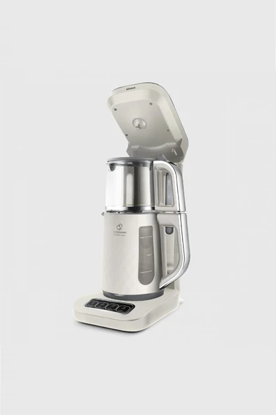 Çaysever Robotea Pro Quartz 4 in 1 Konuşan Çay Makinesi Creamy - 3