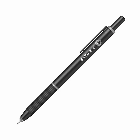 Scrikss Office Twist 0.7 mm Turuncu Renk Mekanik Uçlu Versatil Kalem Şeffaf Kutu - Resim 3